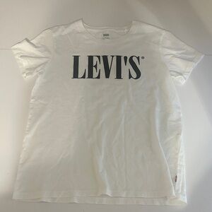 Levi's White Tee with Bold Logo